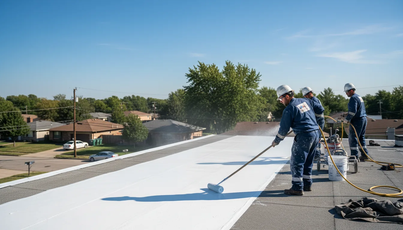 Commercial roof coating in Marionville, VA near me